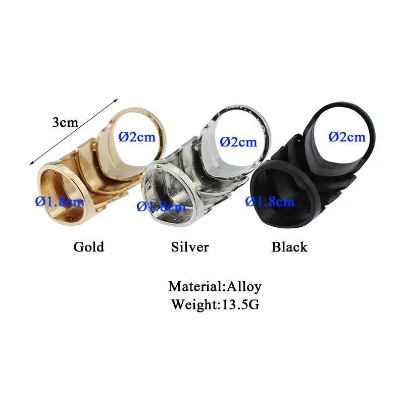 Multiple NANA Armour Ring pieces shown together as a collection